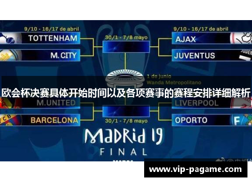 欧会杯决赛具体开始时间以及各项赛事的赛程安排详细解析